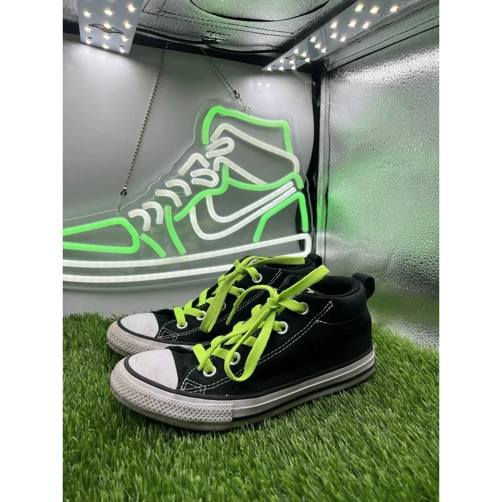 Converse CTAS Street‎ Mid Black White Youth Size 3Y A01720F